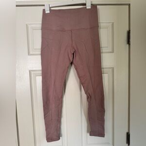 Avocado Light Pink High-Waisted Leggings